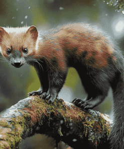 Wild Marten Animal Diamond Painting