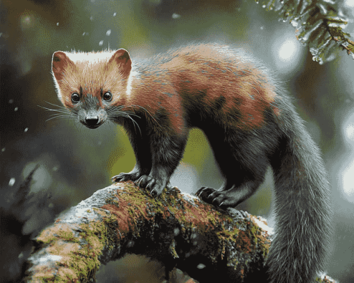 Wild Marten Animal Diamond Painting