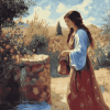 Woman At The Well Vintage Diamond Painting