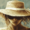 Woman's Straw Hat Diamond Painting