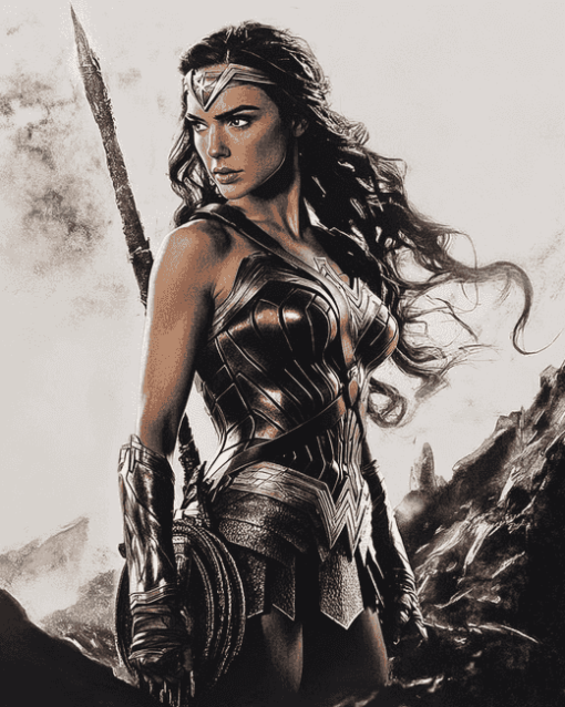 Wonder Woman Movie Art Diamond Painting