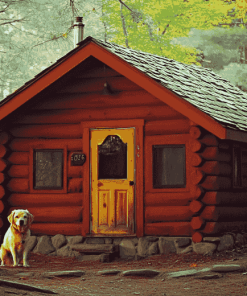 Woods Cabins Diamond Painting