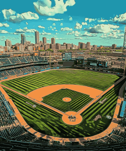 Wrigley Field Landscape Diamond Painting