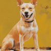 Yellow Carolina Dog Diamond Painting