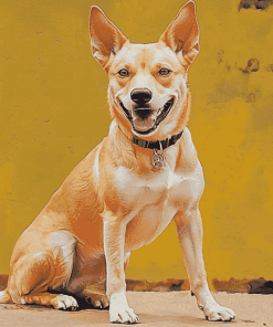 Yellow Carolina Dog Diamond Painting