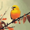 Yellow Finches Bird Diamond Painting