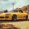 Yellow JDM Car Style Diamond Painting