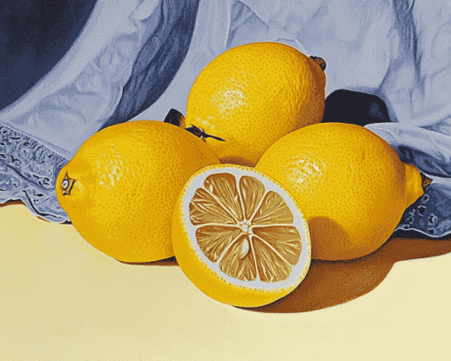 Yellow Lemons Fruit Diamond Painting