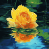 Yellow Rose Blossom Diamond Painting