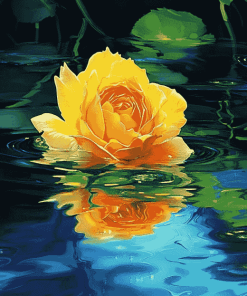 Yellow Rose Blossom Diamond Painting