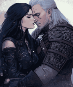 Yennefer and Geralt Romance Diamond Painting