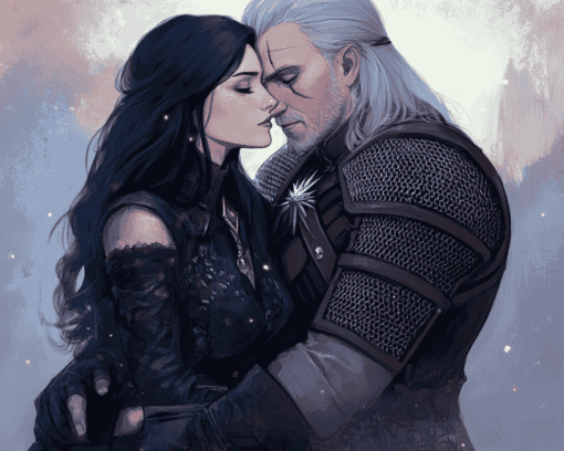 Yennefer and Geralt Romance Diamond Painting