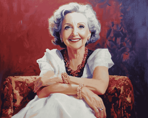 Young Betty White Portrait Diamond Painting