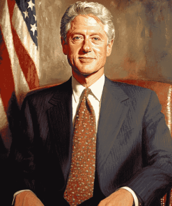 Young Bill Clinton Politician Diamond Painting