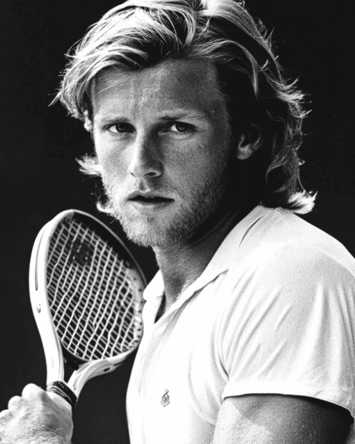 Young Bjorn Borg Tennis Icon Diamond Painting