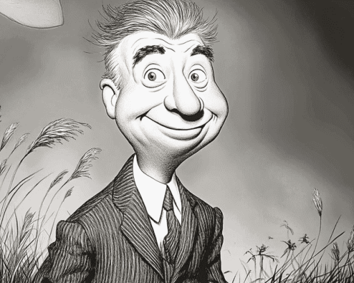 Young Dr Seuss Black and White Diamond Painting