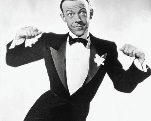 Young Fred Astaire Black and White Diamond Painting