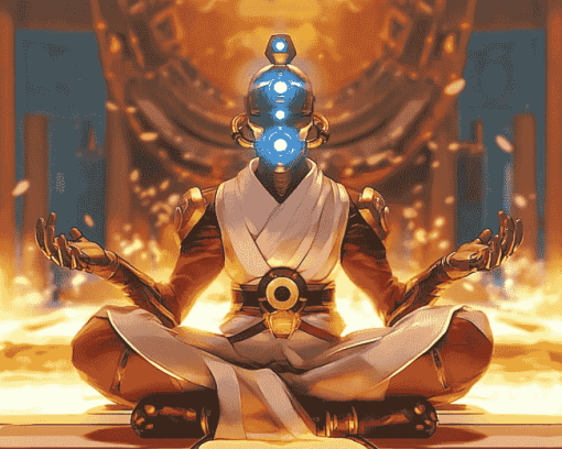 Zenyatta Overwatch Diamond Painting