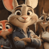 Zootopia Nick And Juddy Diamond Painting