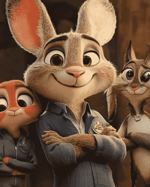 Zootopia Nick And Juddy Diamond Painting