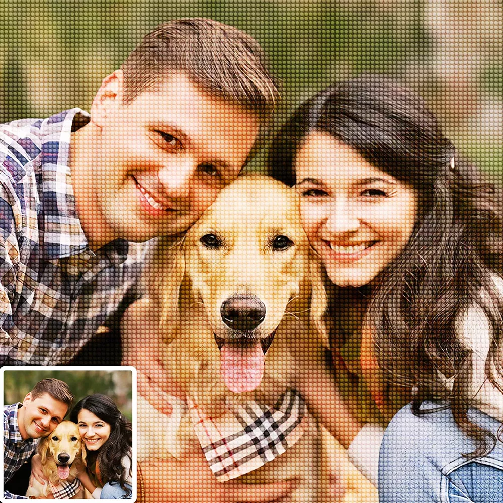 happy family custom diamond painting